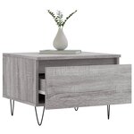 vidaXL Tables basses 2 Pièces sonoma gris 50x46x35 cm bois d'ingénierie