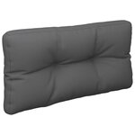 vidaXL Coussins de palette lot de 2 anthracite tissu