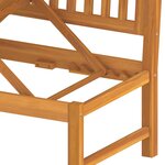 vidaxL Lit de jour avec coussin crème 200x60x75cm Bois d'acacia solide