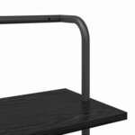 vidaXL Étagère Chêne noir 60 x 24 x 203 cm Bois d'ingénierie