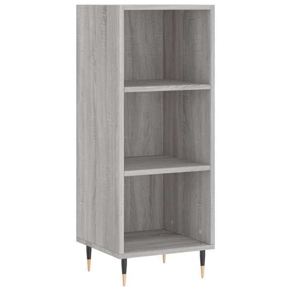 vidaXL Buffet sonoma gris 34 5x32 5x90 cm bois d'ingénierie