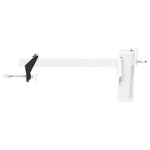 vidaXL Pince à parasol pour balcon blanc 38 mm acier