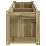 vidaXL Jardinière 150x31x31 cm bois de pin imprégné