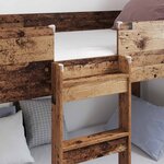 vidaXL Lit Superposé pour Enfants Bois ancien 90 x 200 cm