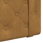 vidaXL Tête de lit suspendue Marron Velours