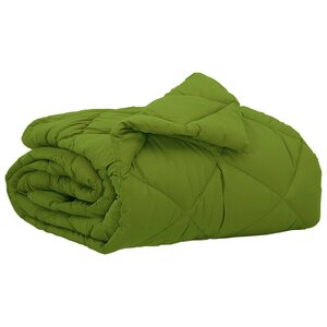 vidaXL Duvet d'été simple Vert 200 x 155 cm Microfibre