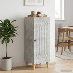 vidaXL Buffet Gris béton 33 x 34 5 x 90 cm Bois d'ingénierie