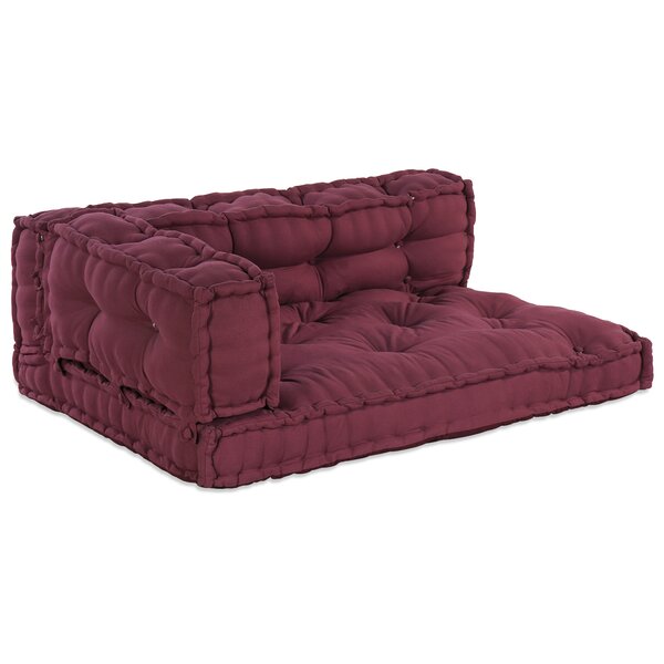 vidaXL Coussin de Canapé en Palette 3 Pièces Marron Standard Polyester