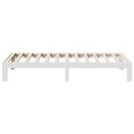 vidaXL Cadre de lit sans matelas blanc 80x200 cm bois massif de pin