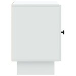 vidaXL Cabinet de chevet Blanc 43 x 34 5 x 50 cm Bois d'ingénierie