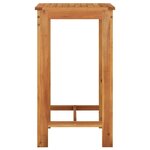 vidaXL Ensemble de bar de jardin 5 Pièces noir bois massif acacia rotin