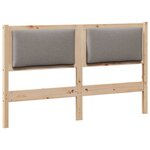vidaXL Tête de lit Autre Marron 160 cm Bois massif en pin