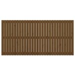 vidaXL Tête de lit murale Marron miel 185x3x90 cm Bois massif de pin