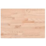 vidaXL Dessus de table 60x40x4 cm rectangulaire bois massif de hêtre