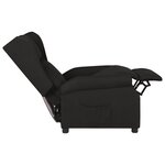 vidaXL Fauteuil inclinable Noir Tissu