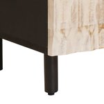 vidaXL Meuble TV avec tiroir Finition Lavage Blanc 70 x 33 x 46 cm