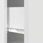 vidaXL Armoire à tiroirs Blanc brillant 33 x 34 5 x 90 cm