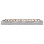 vidaXL Cadre de lit sans matelas sonoma gris 120x200cm bois ingénierie