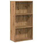 vidaXL Bibliothèque chêne artisanal 60x30x114 cm bois d'ingénierie