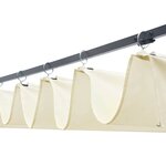 vidaXL Tonnelle avec toit Résine tressée 300x300x220cm Marron et crème