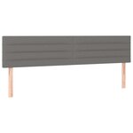 vidaXL Sommier à lattes de lit avec matelas noir 120x190 cm tissu