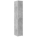 vidaXL Armoire de rangement mince gris béton 30x42 5x225 cm