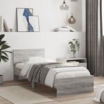 vidaXL Cadre de lit sans matelas avec tête de lit 75x190 cm