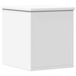 vidaXL Boîte de rangement blanc 30x35x35 cm bois d'ingénierie