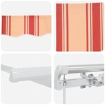 vidaXL Auvent Rétractable Jaune et Orange 300 x 250 cm