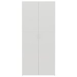 vidaXL Armoire à chaussures Blanc et chêne sonoma 80x35 5x180 cm