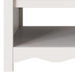 Table basse vidaXL "DRAMMEN" Blanche 99x55x45 cm en bois massif de pin