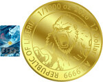 Monnaie PIXEL YETI 1/1000 Oz Or 12$ Liberia 2026 (PRÉCOMMANDE)