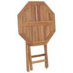 vidaXL Table pliable de jardin 60x60x75 cm Bois de teck solide