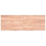 vidaXL Dessus de table marron clair bois chêne massif traité