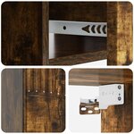 vidaXL Cabinet de chevet mural Chêne fumé 49 x 34 5 x 20 cm