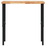 vidaXL Établi 100x60x(73-99 5) cm bois de chêne massif rectangulaire