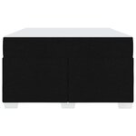 vidaXL Cadre de lit avec matelas Noir 120 x 190 cm tissu