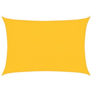 vidaXL Voile d'ombrage 160 g/m² Jaune 3x5 m PEHD