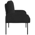 vidaXL Canapés avec coussin Noir 60 x 56 x 80 cm Contreplaqué
