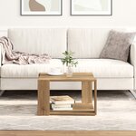 vidaXL Table Basse Chêne Artisanal 51 5x51 5x30 cm Bois d'ingénierie