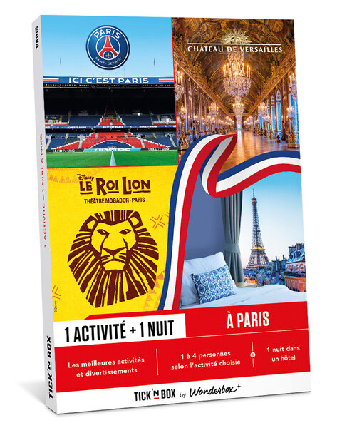 Coffret cadeau - TICKETBOX - Séjour + Activité à Paris