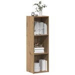 vidaXL Bibliothèque chêne artisanal 36x30x114 cm bois d'ingénierie
