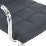 vidaXL Tabourets de bar lot de 2 gris similicuir