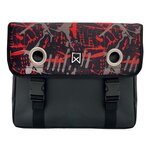 Willex Sacoches de vélo Fire 30 L Tarpaulin rouge et noir