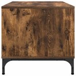 vidaXL Table basse Chêne fumé 90 x 49 x 46 cm Bois d'ingénierie