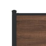vidaXL Cadre de lit métal avec tête de lit et pied de lit 100x200 cm