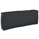 vidaXL Coussin pour dossier de palette Noir 120 x 40 x 12 cm