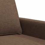 vidaXL Canapé à 2 places Marron 140 cm Tissu