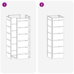 vidaXL Porte-parapluie Anthracite 15 5 x 15 5 x 49 cm Métal