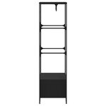 vidaXL Armoire noir 90x50x180 cm bois d’ingénierie